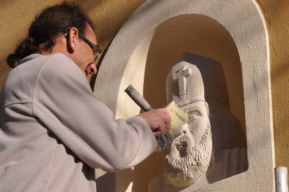 Réalisation d'une statue en pierre sculptée pour une église - Saint-Maximin-la-Sainte-Baume - Stéphane Marcellesi