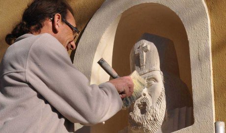 Réalisation d'une statue en pierre sculptée pour une église - Saint-Maximin-la-Sainte-Baume - Stéphane Marcellesi